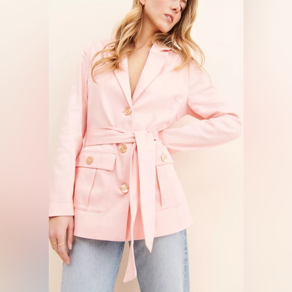 Anthropologie Finders Keepers Valentina Button Front Single Breasted Blazer Sz S